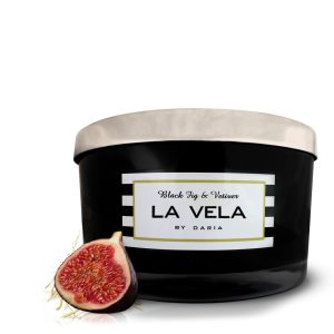 Black Fig & Vetiver 3 Wick Scented Soy Candle 50cl