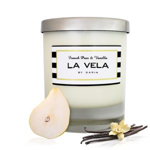 French Pear & Vanilla – Clear Glass Candle