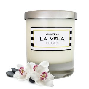 Orchid Noir Soy Candle | Clear Glass