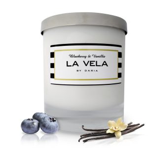 Blueberry & Vanilla Scented Soy Candle 20cl