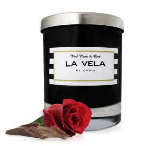 Red Rose & Oud Scented Soy Candle 20cl