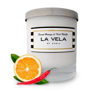 Sweet Orange & Red Chilli Scented Soy Candle 20cl