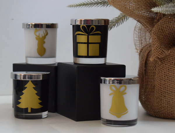 travel size christmas soy candle